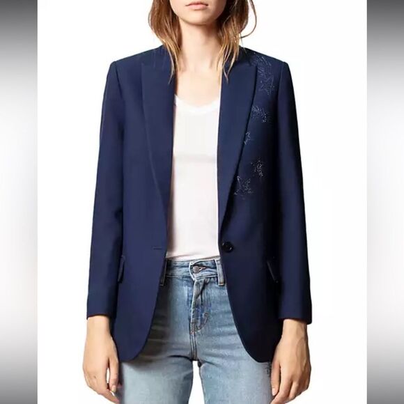 Zadig & Voltaire || NWTs Star Studded Blazer Size XS - Picture 1 of 16